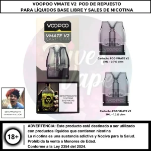Voopoo VMATE V2 Pod de Repuesto